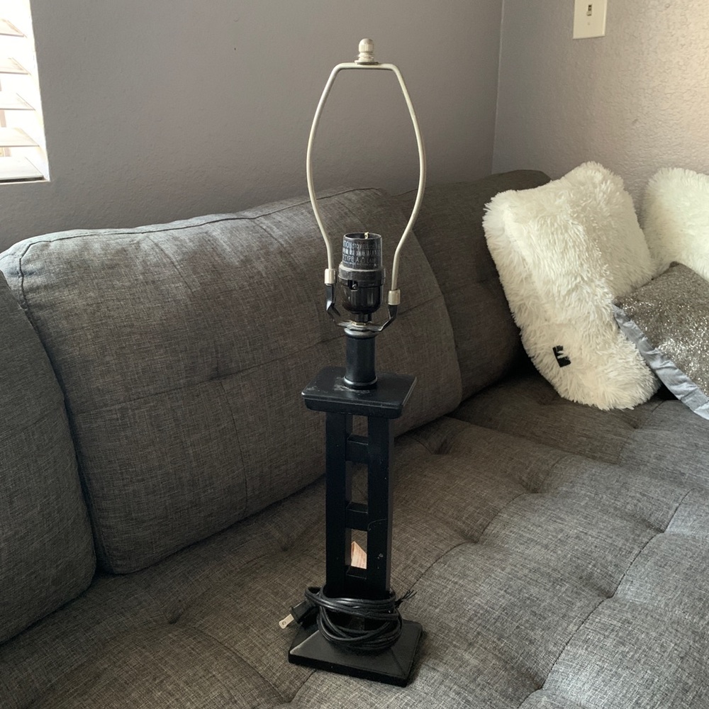 Black modern deco lamp